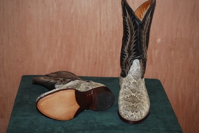 vintage western boot restoration picture after